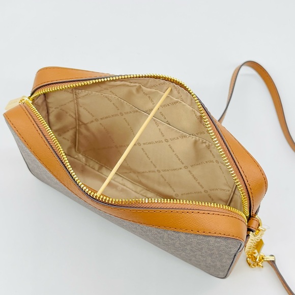 Michael Kors Large EW Crossbody Bag Brown - Picture 4 of 6